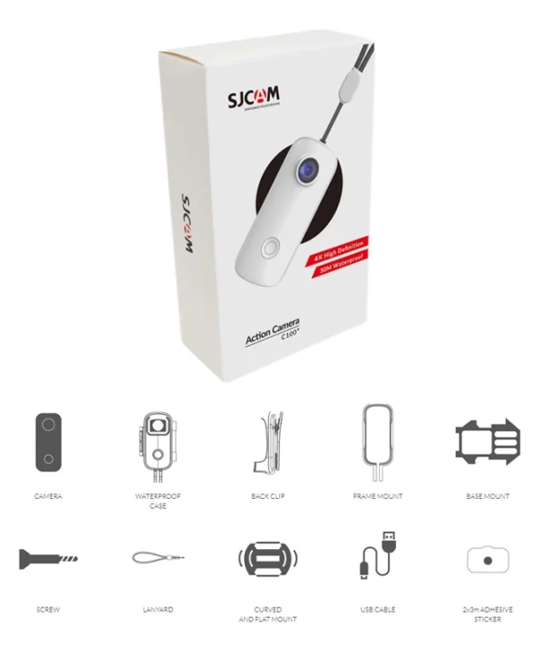 SJCAM C100+ Action Camera 4K Ultra HD